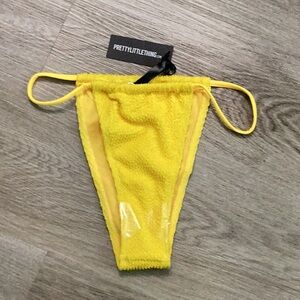 PrettyLittleThing Yellow Bikini Bottom